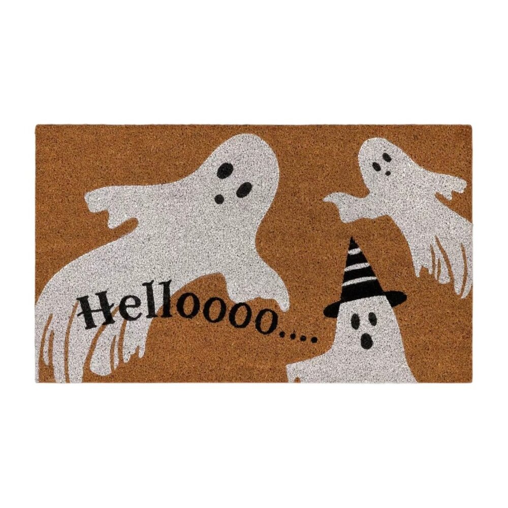 Halloween Ghostly "Hello" Doormat – Hyde and EEK! Boutique™ Outdoor Mat-New!